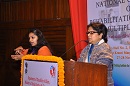 Smt. Stuti Kacker, Secretary to G.O.I, D.D.A, M.S.J&E delivering inaugural address during inauguration of the Conference