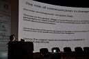 One of the delegates presenting a paper during the Conference