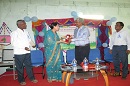 Dr. Neeradha Chandramohan, Director, NIEPMD presenting memento to Dr. Anbudurai, Psychiatrist during the function.