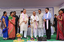 Hon'ble Union Minister Shri. Thaawar Chand Gehlot, M.S.J&E, G.O.I, lightning the lamp during the inaguration function