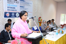 Dr. Sheena Shukkoor, Hon'ble Pro-VC, M.G. University addressing the delegates and participants
											 of the conference