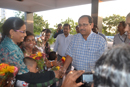 Dr. Vinod Agarwal, I.A.S., Secretary to Govt. of India, Do.E.Pw.Ds, M.S.J&E, being welcomed by Persons with Disabilities (PwDs).