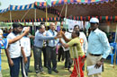 Persons With Disabilities Torching the Light during Inaguration Of the Sports Meet.