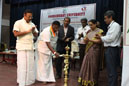 Hon'ble Chief Minister V.Narayanasamy,Puducherry,lighting the lamp during the Inauguration.