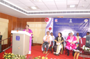  Chief Guest Dr.S.Geethalakshmi,Vice Chancellor,The Tamilnadu Dr.M.G.R Medical University,Chennai delevering address during Convocation ceremony.