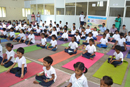  D.A.I.L students with normal school Students of Jaya Group of Institutions, Ragas Dental College Performing Yoga 