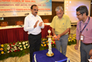 Dr. Kamlesh Kumar Pandey, Chairman, RCI Lighting the lamp during the Inauguration of All India Course Coordinators Meet-AICCM Southern Zone-2017