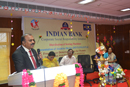 Chief Guest Shri.M.Nagarajan, General Manager, Indian Bank Corporate Office, Chennai delivering Inaugural address