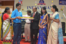 Distribution of Laptop to Shri.Miranda Donbosco Tomkinson, student of M.Ed.Spl.Edn  by the Chief Guest