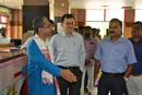 Dr. Praboth Seth, Joint Secretary, DEPwD, MSJ&E, GOI is being welcomed by Dr. Himangshu Das, Director, NIEPMD