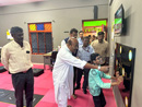 Honorable Union minister Dr.Virendra Kumar visit to Adaptive Sports skill development Lab